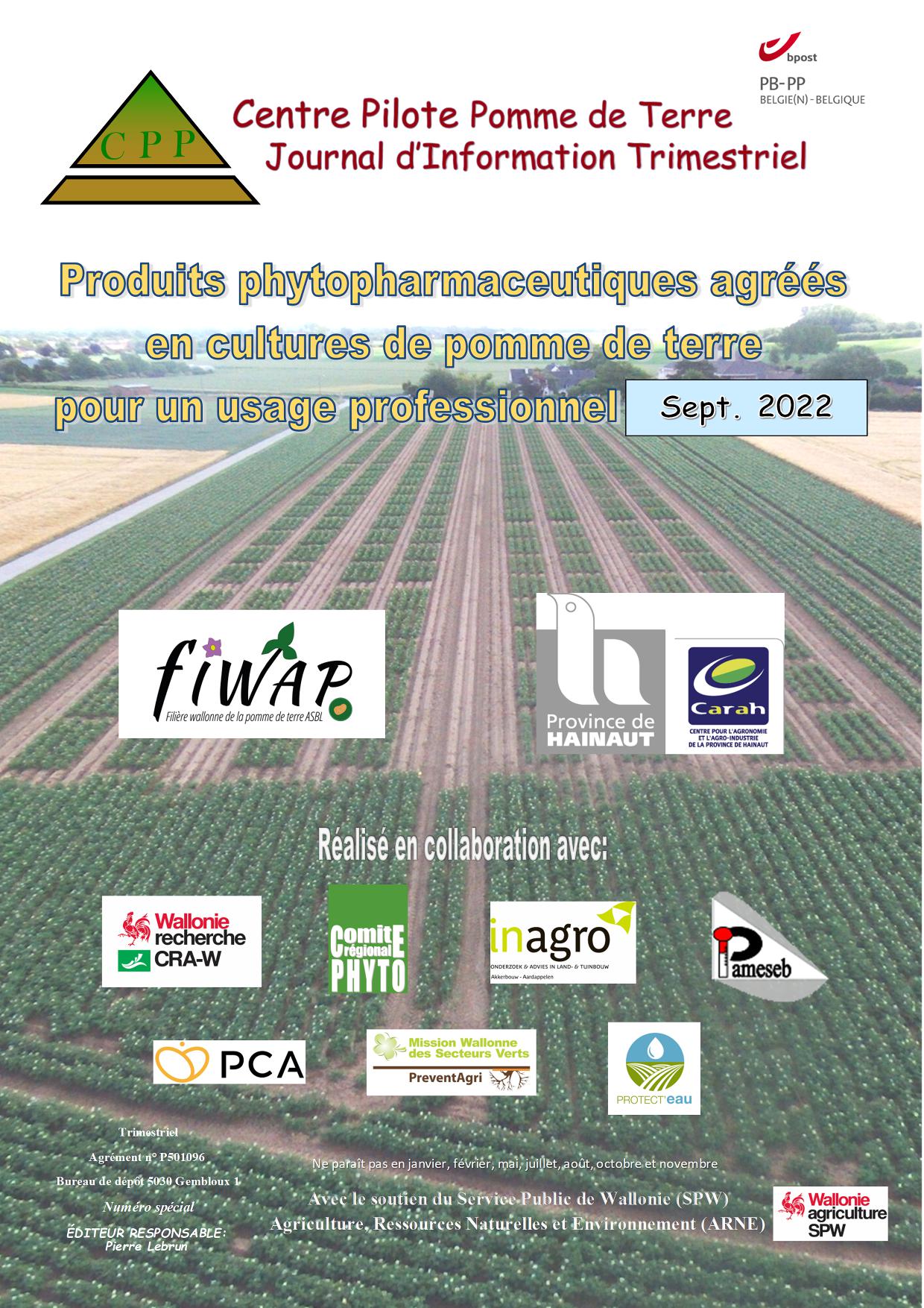 Liste des produits phyto (mise à jour Septembre 2022)