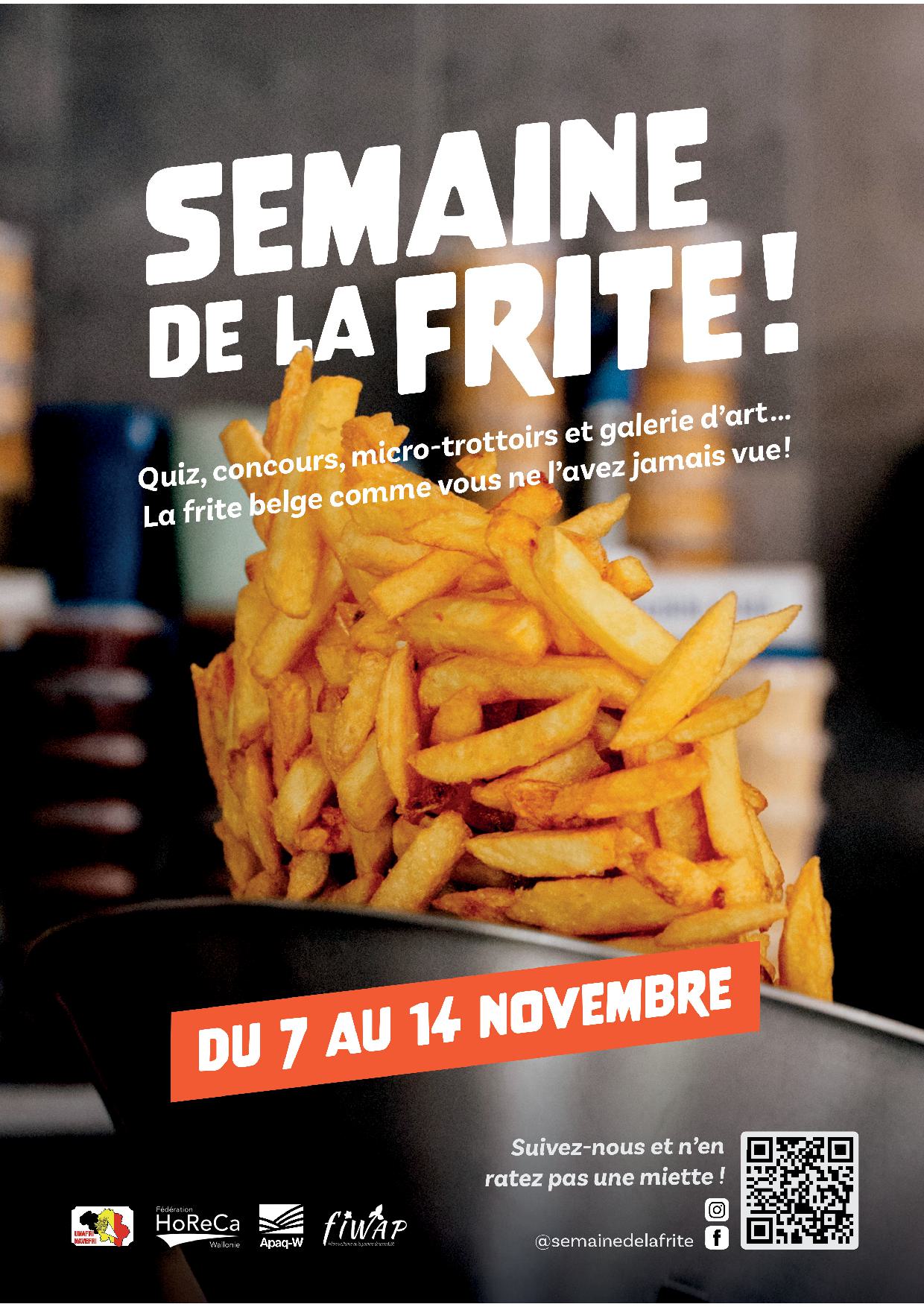 Du 7 au 14 novembre : semaine de la frite