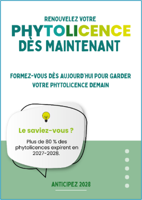 Votre phytolicence arrive bientôt à échéance ? Pensez à la renouveler !