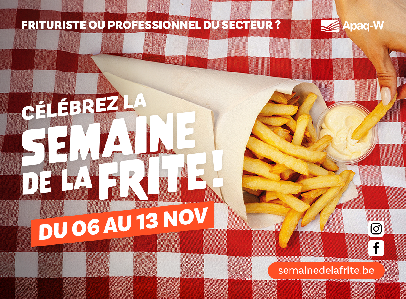 Du 6 au 13 novembre : Semaine de la frite en Wallonie